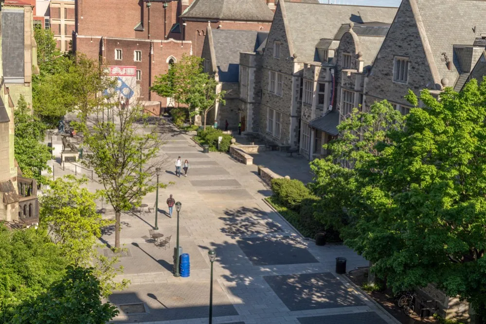 Penn Commons arial view